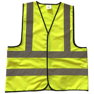 Chaqueta de seguridad con 100% poliéster en tela a prueba de viento y transpirable Chaqueta de bombardero de seguridad de alta visibilidad Ropa de seguridad - Product Image 1