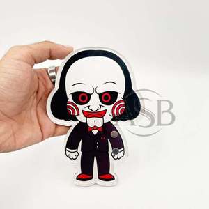 Azulejos acrílicos de pestañas con logotipo personalizado de Halloween con imanes para pinzas Azulejos de pestañas Chibi con logotipo personalizado Horror - Product Image 5