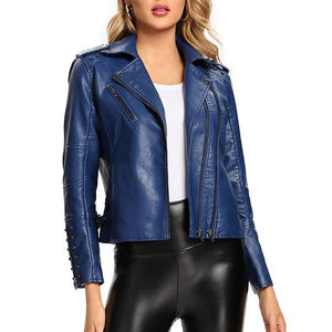 Veste de motard pour femmes, extérieur doux, coupe confortable, vêtements de rue, vêtements d'extérieur pour un usage décontracté, les voyages et les tenues de tous les jours - Product Image 6
