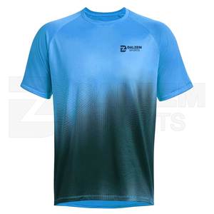 Ropa profesional para hombre, camisetas informales de talla grande de gran tamaño, Camiseta deportiva de sublimación con estampado completo, Material de algodón y poliéster - Product Image 1
