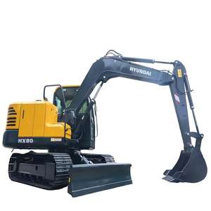 Excavadora de ruedas HYUNDAI HX80 8Ton Hyundai de nueva condición con motor de marca superior y certificación CE/EPA a la venta - Product Image 1