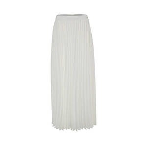 Chiffon Pleated <b>Skirt</b> with <b>Elasticated</b> Waist-Soft Flared Wrap Style - Product Image 1