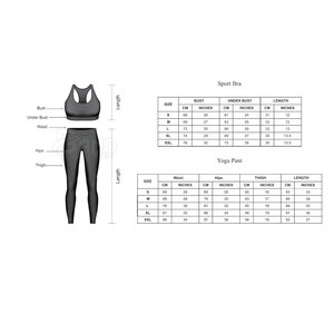 Recién llegado, conjunto de Yoga de entrenamiento para mujer hecho a medida, media pieza de 2 piezas, Material transpirable sólido, cintura elástica, opciones de talla grande - Product Image 6