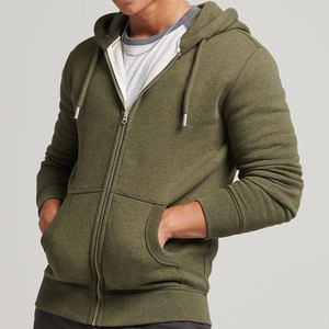 Manufacturer Customized Adult Professional Zipper <b>Hoodie</b> Pullover Full-Sleeve Fitted <b>Mens</b> Hoody 100% Cotton <b>Fleece</b> for Winter - Product Image 1