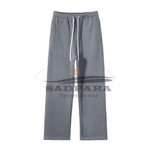Pantalon de survêtement évasé personnalisé de haute qualité pantalon de survêtement coupe ajustée vêtements de sport décontractés à la mode confortable pantalon pour hommes en coton éponge - Product Image 4