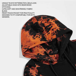 Conjunto de Sudadera con capucha unisex Tie-Dye 100% algodón tinte ecológico tela suave y transpirable opciones de marca personalizadas para mayoristas - Product Image 2