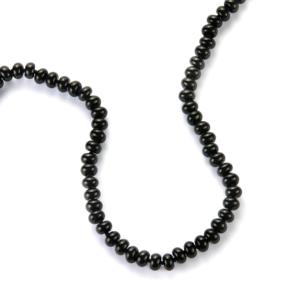 Collar de Bolas de Plata de Ley Chapado en Oro - Opciones de Ágata Negra y Amazonita - Product Image 2