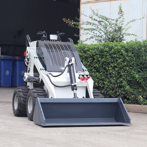 Free Shipping Euro 5 Epa Kubota Diesel Skid Steer Mini Track Skid Steer Loader 400kg 1000kg Forest Mulcher Lawn Mower - Product Image 4