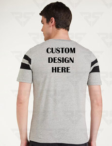 2 paneles Camisetas Nuevo diseño 100% algodón 2 colores diferentes paneles Camisetas hechas a medida en VENTA Super Agosto - Product Image 3