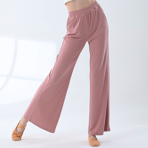 Mallas de gimnasio de cintura alta para mujer, mallas acampanadas transpirables para Yoga, mallas para Fitness, correr, deportes de baile, patrón sólido - Product Image 4