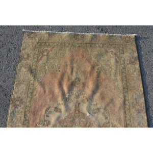 พรมปูพื้นขนาดใหญ่สไตล์วินเทจสไตล์ตุรกีแนววินเทจผ้าลาเท็กซ์ทำมือสไตล์คลาสสิกสีเบจ - Product Image 5