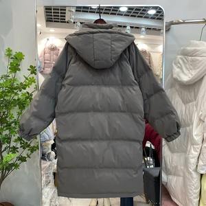 2024ใหม่เสื้อฮู้ดถักยาวปานกลาง, เสื้อแจ็กเก็ตฤดูหนาวทรงหลวมพอดีเข่าหนายาวปานกลางสามารถถอดออกได้กันน้ำกันลมระบายอากาศได้ดี - Product Image 6