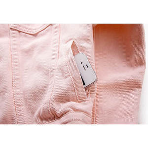 Chaqueta Vaquera de Tela Suave al Tacto, Fabricada a Medida, Transpirable, de la Mejor Calidad, 100% Algodón, Fácil de Usar, para Mujer - Product Image 5