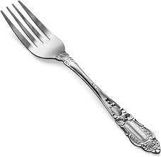 Fourchette en acier inoxydable unique manche de luxe couverts réutilisables de qualité alimentaire fourchette en acier inoxydable lisse à vendre - Product Image 6