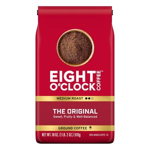 Café Eight O'Clock The Original Décaféiné, torréfaction moyenne, grains entiers, 100% Arabica, 18 onces - Product Image 1