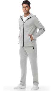 Survêtements d'hiver respirants pour hommes, ensembles grande taille, tissu polaire 100% coton de haute qualité, personnalisable - Product Image 3