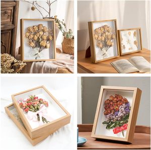 Caja de exhibición Shadow Box Frame, marco de fotos de 8x10, caja de sombra de profundidad Interior de 1,18 "para exhibición de pared y mesa Ideal de flor - Product Image 4