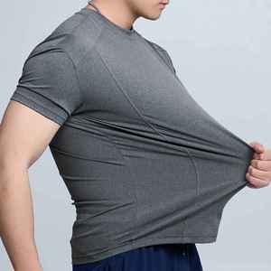 Dry Fit Workout Shirt High Elastic Outdoor Gym Sweat Shirt Men Clothing Blank Running Sport T Shirt - Product Image 4