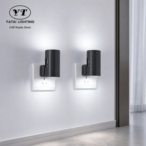Indoor Modern <b>Plug</b> <b>In</b> Dimmable <b>LED</b> Wall <b>Light</b> With Acrylic Shade Adjustable Brightness 5000K Daylight Pack Of Two - Product Image 1