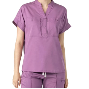 Nouveaux uniformes médicaux à manches courtes gommages hôpital soins infirmiers gommage unisexe uniforme hommes femmes infirmière gommages ensemble du Pakistan - Product Image 5
