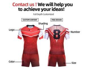 เครื่องแบบวอลเลย์บอลคอลูกเรือสำหรับผู้ชายเครื่องแบบเล่นสโมสรชุดวอลเลย์บอลโลโก้ตามสั่ง - Product Image 6