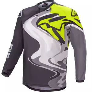 Chemise de course cycliste à manches longues maillot de vélo de descente respirant Sublimation personnalisée maillot de course de motocross porter - Product Image 1