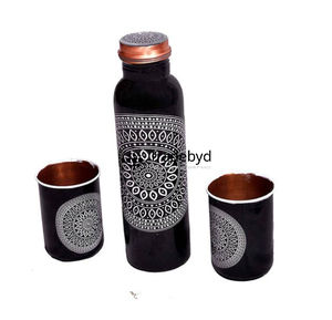 Bouteille en cuivre large luxueuse pour un usage personnel et cadeau Tradebyd Plastic Drinkware - Product Image 1