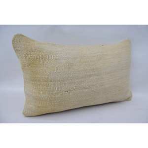 หมอนผ้าวูลสีเบจ12x20นิ้วลายวินเทจถักลาย - Product Image 2