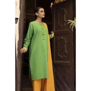 Daily Wear <b>Yarn</b>-Dyed Shirt Trouser Dupatta Set-WGK-YDS-DE-2562 - Product Image 2