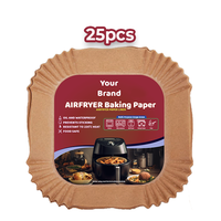 Papiers de cuisson pour friteuse à air chaud Bido, résistants à la chaleur, non blanchis, de qualité alimentaire, anti-graisse, pour la cuisson de la dinde SOSSKIN 023441