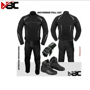 Gants en cuir pour moto, combinaison de course, veste et pantalon en Cordura 2023. - Product Image 1