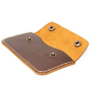 Elegante Funda de cuero corto Unisex elegante diseño impermeable para uso diario en fiestas hecho a mano cuero genuino de gran capacidad - Product Image 3