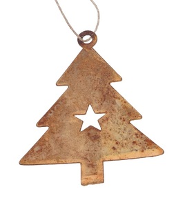 Aspecto de estrella Acabado verde Adornos colgantes de Navidad Decoración Estaño Hierro Estrella Adorno colgante - Product Image 5