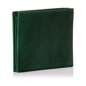 Carteras de piel auténtica cortas hechas a medida de la mejor calidad, hechas a mano con cierre de botón, característica impresa, precio al por mayor - Product Image 2