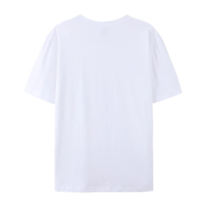 5.3 oz taille américaine 100% coton couleur unie blanc basique T-shirt col rond manches courtes sous-vêtements coton T-shirt pour hommes - Product Image 2
