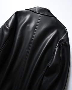OEM Fashionable Custom Logo Goatskin Leather Bomber <b>Jacket</b> Customized 100% Cowhide High Quality 100% Genuine Leather <b>Jacket's</b> - Product Image 6