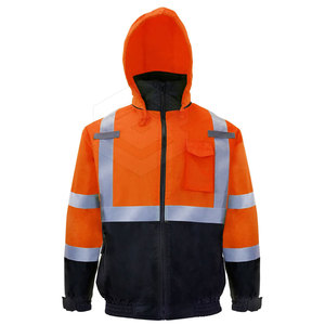 Chaqueta de seguridad duradera con color brillante y tiras reflectantes para trabajadores de almacén Chaqueta de seguridad - Product Image 5