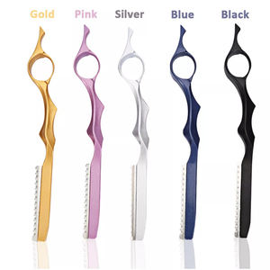 Rasoirs amincissants professionnels à lame unique de haute qualité en acier inoxydable pour salons de beauté - Product Image 1