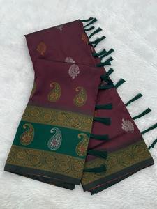 เสื้อบอลลีวู้ดของอินเดียชุดพื้นเมืองแฟนซีผ้านุ่มส่าหรีทันสมัยส่งออกล่าสุดเสื้อสุดพิเศษสำหรับงานปาร์ตี้ - Product Image 3