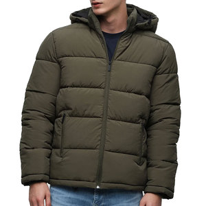 Chaqueta acolchada de invierno para hombre de charol personalizada 2024, abrigos acolchados cálidos para exteriores, chaqueta acolchada con capucha para hombre - Product Image 5
