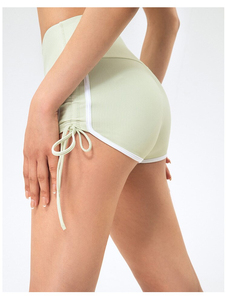 Shorts de yoga taille mi-haute pour femme, effet push-up fessier, respirant, séchage rapide, taille élastique, pour la gym et le fitness premium - Product Image 4