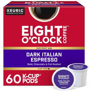 Café Eight O'Clock, Tueste Italiano Oscuro, Cápsulas K-Cup Individuales Keurig, Café de Tueste Oscuro, 60 Unidades - Product Image 6