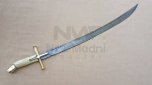 MANGO DE HUESO HECHO A MANO DE DAMASCO ESPADA TATARIA UCRANIA - Product Image 2