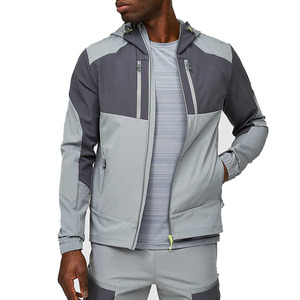 Chaqueta Deportiva de Maternidad con Capucha, Reflectante, con Bloques de Color, Cortavientos, 100% Algodón, para Deportes al Aire Libre, Correr, con Cordón Ajustable - Product Image 3