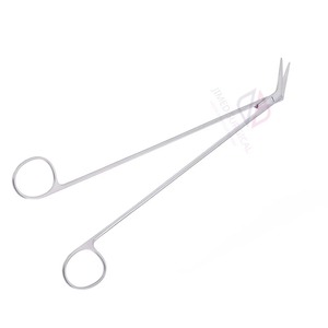 Ciseaux chirurgicaux angulaires 19 cm en acier inoxydable allemand, outil de microchirurgie, instrument de précision CE ISO, chirurgie générale - Product Image 1