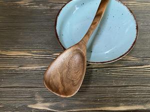 Cuchara de Madera Clásica Hecha a Mano, Utensilio de Cocina de Madera Natural para Mezclar y Servir, Ecológico, 10 ml, Herramienta de Cocina, Utensilios para el Hogar - Product Image 6