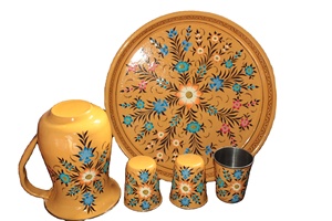 Juego de jarras artísticas finas pintadas a mano, decoración de Metal para el hogar para comedor, espacio, salpicaduras de Color, complemento para amantes del Color - Product Image 3