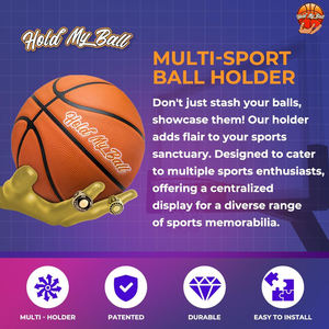 Soporte de Pared Multifuncional Moderno para Balones, Organizador de Juguetes para Sala de Estar, Ecológico y Duradero - Product Image 3