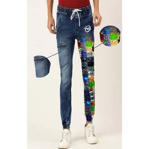 Pantalons cargo en denim délavé personnalisés 2026 pour hommes, prix de gros, qualité supérieure, coupe slim, jeans délavés - Product Image 1