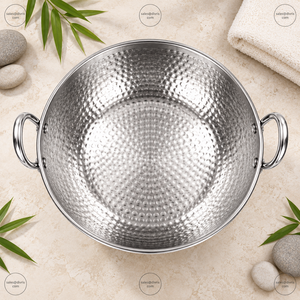 DIVRIS - Tazón de Pedicura Moderno de Acero Inoxidable Plateado de Primera Calidad, Tazón para Spa de Pies Hecho a Mano, Drenaje sin Tuberías, Salón de Belleza, Bienestar - Product Image 6